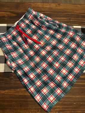 Mod Lifewear modest fitness skirt skort small petite green red plaid